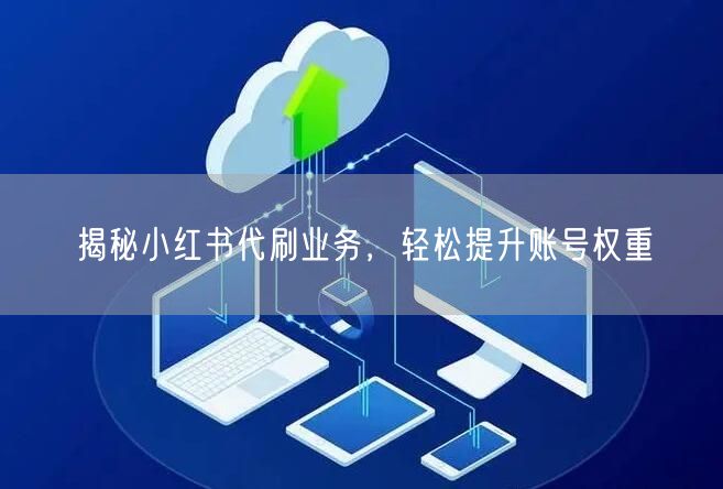 揭秘小红书代刷业务，轻松提升账号权重
