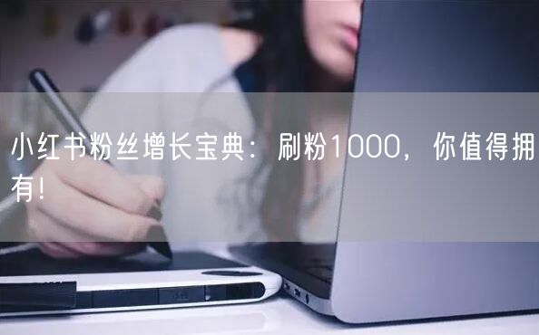 小红书粉丝增长宝典：刷粉1000，你值得