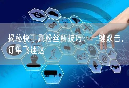 揭秘快手刷粉丝新技巧：一键双击，订单飞速达